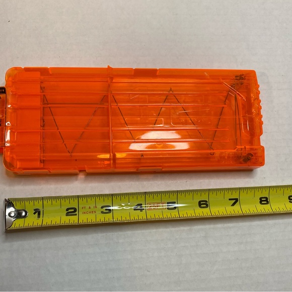 Nerf N-Strike Orange Clear 12 Round Dart Gun bullet clip. - Picture 8 of 8